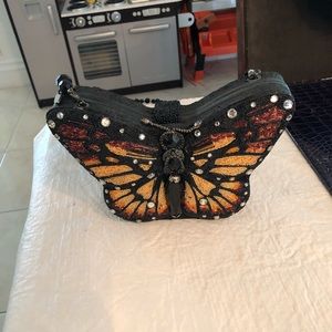 Mary Frances Beaded Butterfly Purse